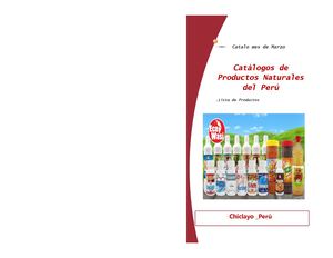 Catalogo 2 Productos Naturales Del Perú