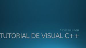Tutorial De Visual C
