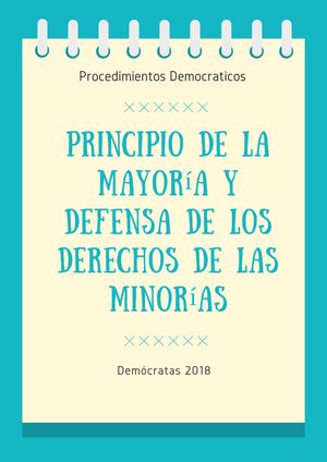 Procedimientos Democraticos