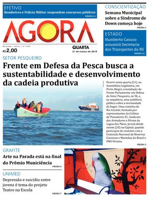 Jornal Agora - Edição 12000 - 21 de Março de 2018