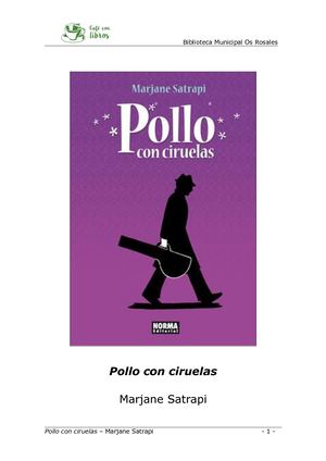 "Pollo con ciruelas" de Marjane Satrapi