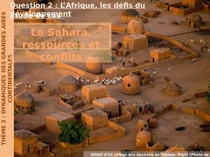 Sahara Ressources Et Conflits Site