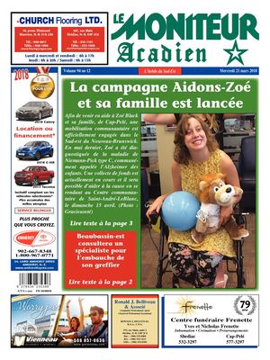 Moniteur Acadien 21 Mars