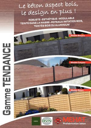 Méhat : Plaquette gamme tendance