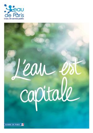 Plaquette institutionnelle 2018 d'Eau de Paris