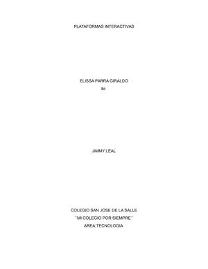 Plataformas Interactivas