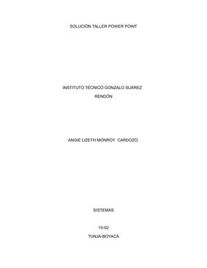 Solución Taller Power Point