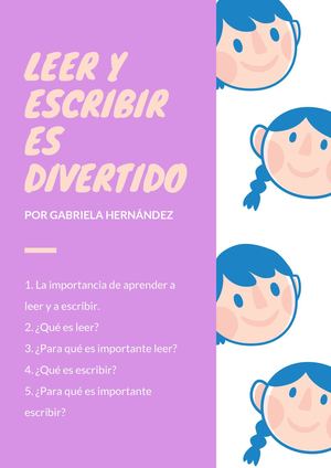 Revista Leer Y Escribir Es Divertido