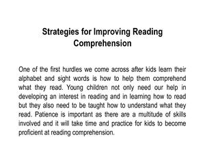 Calaméo - Strategies For Improving Reading Comprehension