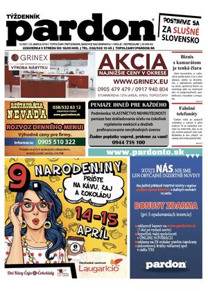 Pardon Topoľčany 12/2018