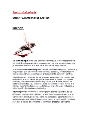 Criminologia Ivan Barros