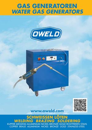 OXYHYDROGEN GAS GENERATOR OWELD - GAS GENERATOREN - SCHWEISSEN LÖTEN