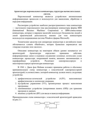 архитектура пк