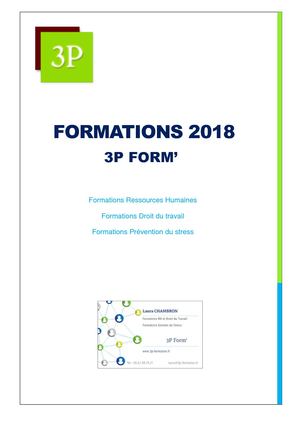 Catalogue Formation 2018