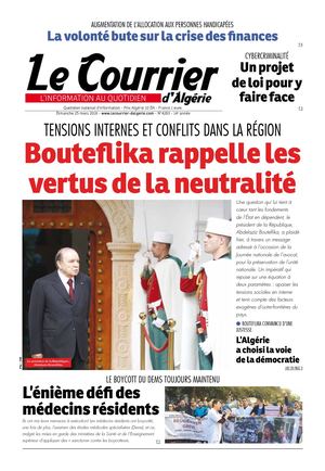 Le Courrier D'Algérie Du Dimanche 25 Mars 2018