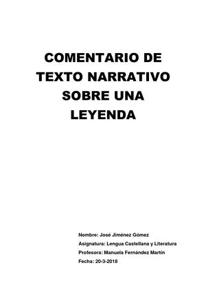 Comentario Narrativo La Promesa