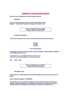 Códigos Scout