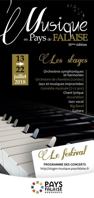 Stage Musique en Pays de Falaise 2018