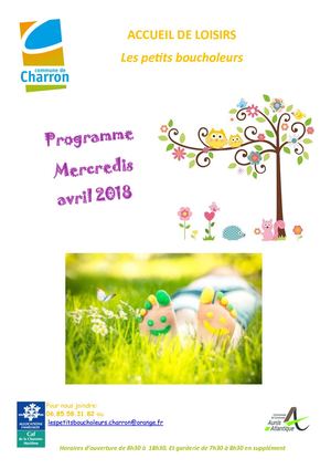 Programme Mercredis Avril 2018