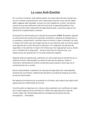 La Casa Anti Zombie