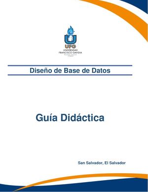 Guía Didáctica - Diseño de Base de Datos