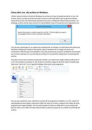 Cómo abrir un archivo .nfo en Windows