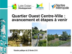 Quartier Ouest centre-ville : avancement et perspectives