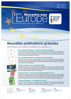 Lettre d'information : Rencontre avec l'EUROPE n°22