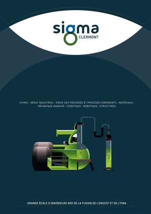Plaquette Institutionnelle SIGMA Clermont