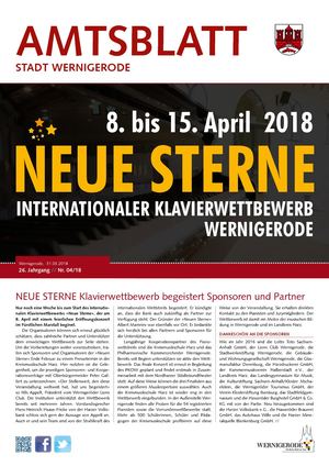 Amtsblatt Wernigerode - 04/2018