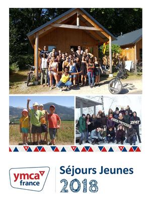 Brochure Séjours Jeunes Ymca 2018