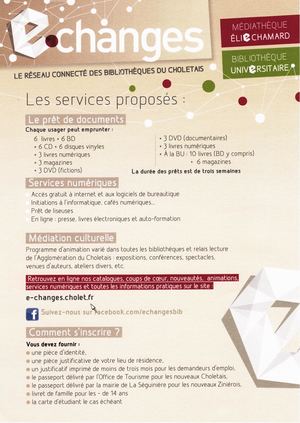 Tarifs / services - Médiathèque et BU 2018