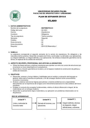 Au 0231 Matematica Ii 2015 Ii
