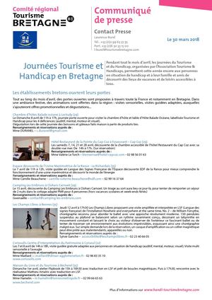 Journée Tourisme & Handicap en Bretagne