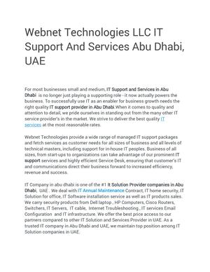 Calaméo - Webnet Technology Llc It Solutions Company Abudhabi Dubai Uae