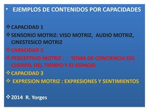 Capacidades Viso Motriz Expresividad Motriz