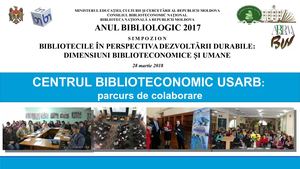 Stratan, Elena, Ţurcan Elena.CENTRUL BIBLIOTECONOMIC USARB:  parcurs de colaborare