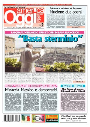 America Oggi 2 Aprile 2018