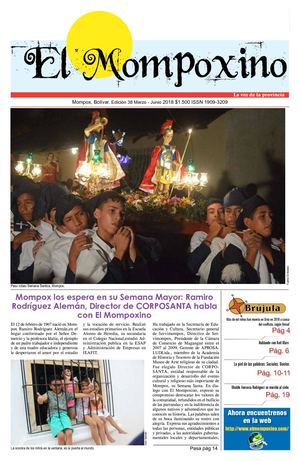 El Mompoxino, La Voz De La Provincia Edición 38