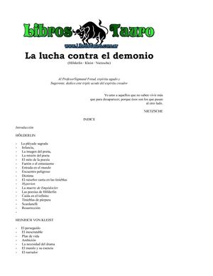 Zweig, Stefan - La Lucha Contra El Demonio