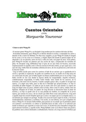 Yourcenar, Marguerite - Cuentos Orientales