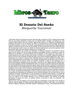 Yourcenar, Marguerite - El Denario Del Sueño