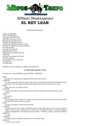 Shakespeare, William - Rey Lear
