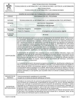 Diseño Curricular Tic Correcto