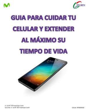 como cuidar tu equipo movil