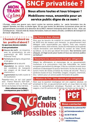 Tract défense du ferroviaire PCF45