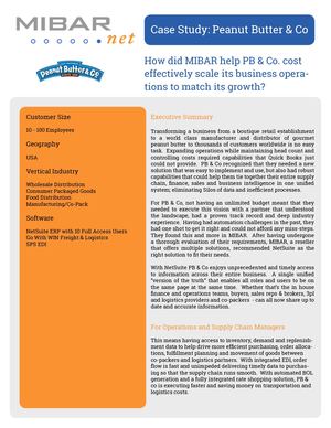 Peanut Butter & Company | NetSuite Wholesale Distribution Case Study