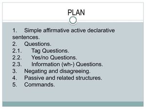 Questions in English