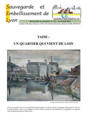 N° 113 01/18 : Vaise, un quartier qui vient de loin