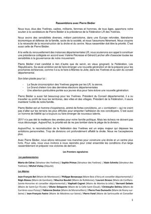 Rassemblons Avec Pierre Bédier